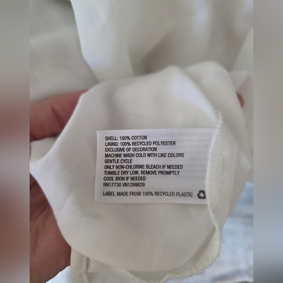 Knox Rose White Boho Cotton Dress Flutter Eyelet Cutouts Festival Beach Y2k M - Picture 10 of 11